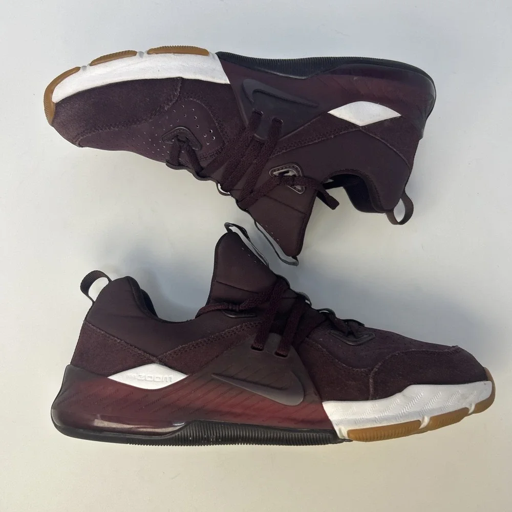 Nike Zoom Train Command Leather Deep Burgundy Maroon Size 7.5 Men AA3984-609‎